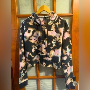 Wild Fable Tie-Dye style crop top hoodie